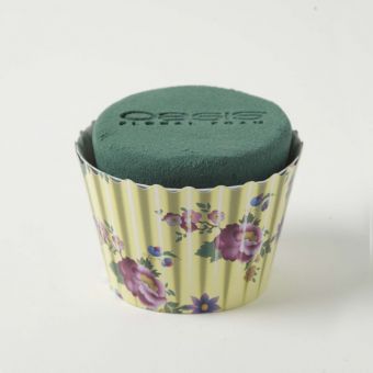 OASIS® Ideal Floral Foam Maxlife Cupcakes - Ivory Floral - 8cm (Pack of 6)
