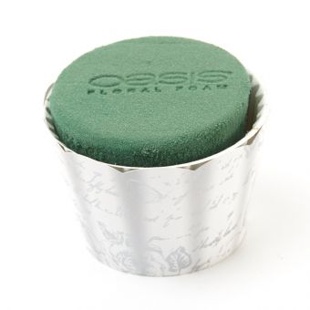 OASIS® Ideal Floral Foam Maxlife Cupcakes - Silver Wedding - 8cm (Pack of 6)