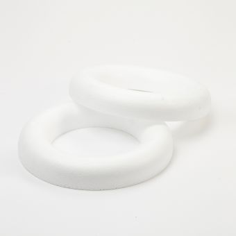 Styropor Ring - White - 25cm 