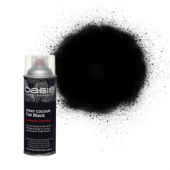 OASIS® Solid Spray Colours - Flat Black - 400ml