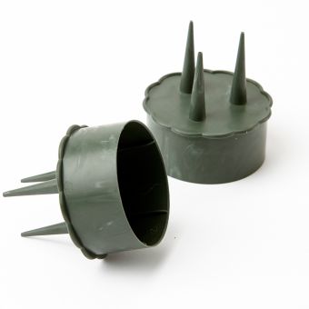 Candle Holders - Green - 5cm - (Pack of 10)