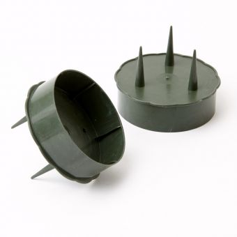 Candle Holders - Green - 8cm - (Pack of 10)