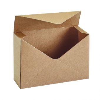 Envelope Lined Flower Box - Kraft - Pack of 10