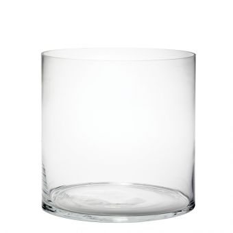 Tank Glass Cylinder - Clear - 20cm x 20cm