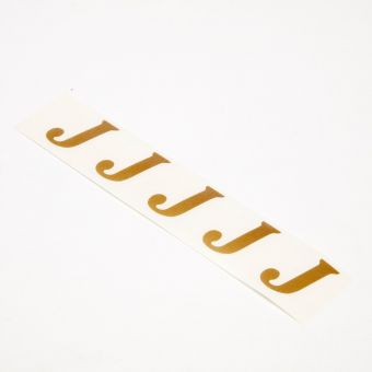 Vinyl Letters - J - Gold - 3cm (Pack of 20)