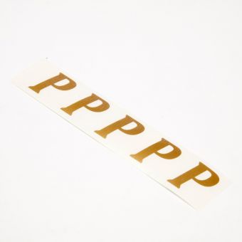 Vinyl Letters - P - Gold - 3cm (Pack of 20)