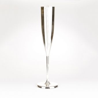 Champagne Flute (lined) - Silver - 22cm x 22cm x 77cm