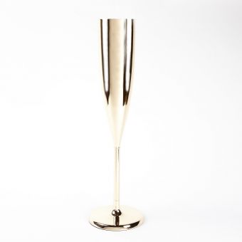 Champagne Flute (lined) - Gold - 22cm x 22cm x 77cm
