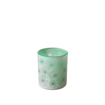 Allium Green Glass Votive 8cm