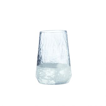 Hamun Vase - Frosted/Clear - 20cm