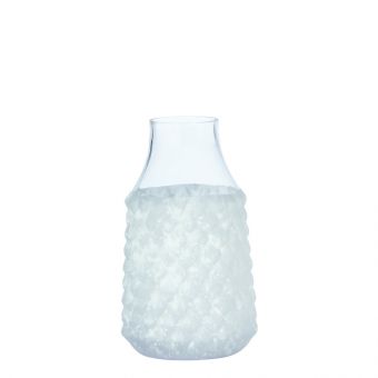 Hamun Vase - Frosted/Clear - 25cm