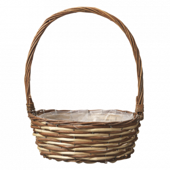 Lincoln Handled Lined Basket - H:32 x Ø:25cm