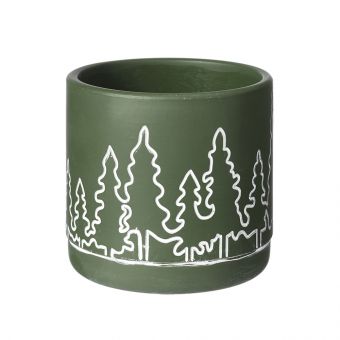 Tree Line Pot - Green