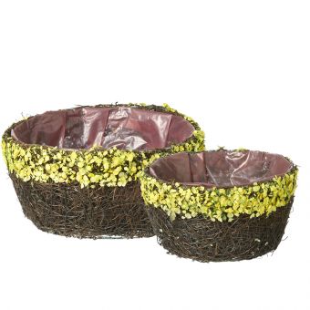 Mia Lined Bowl (Set of 2) - Yellow