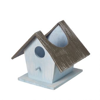 Sofia Lined Bird House - Blue - 8cm