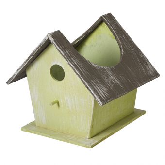 Sofia Lined Bird House - Green - 13cm