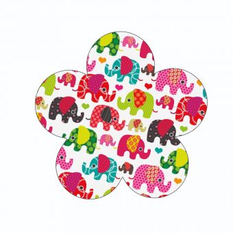 Elephants on a White Background (Pack of 12)