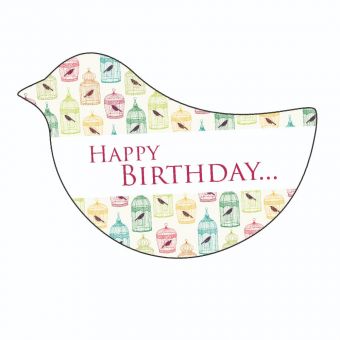 Happy Birthday - Bird Cages - Bird (Pack of 12)
