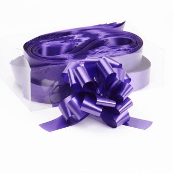 Pull Bow - Purple - 3cm, 18 loop bow (Pack of 30)
