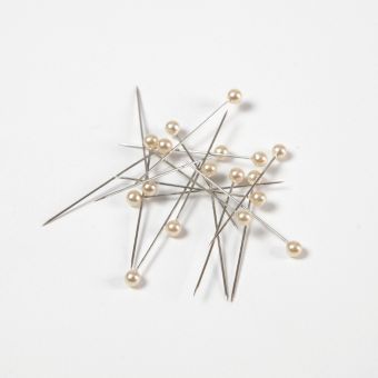Round Headed Pearl Pins - Ivory - 40mm x 4mm (Pack of 144)