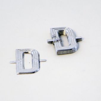 Aluminium Letter - D- Silver - 4cm (Pack of 10)