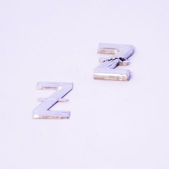Aluminium Letter - Z - Silver - 4cm (Pack of 10)
