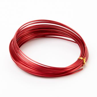 Aluminium Wire - Red - 2mm x 100g - approx 11.7m
