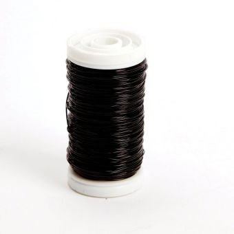 Metallic Wire - Black  - 0.50mm x 100g - approx 50m