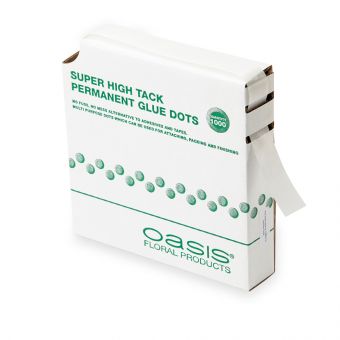 Super High Tack Permanent Glue Dots - Clear - Pack of 1000