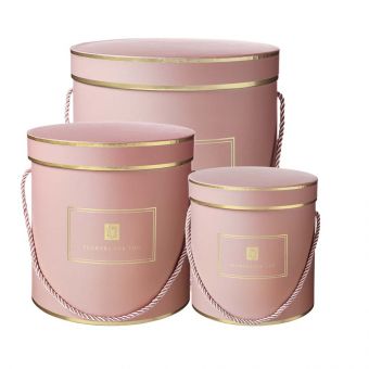 Hamilton Hat Boxe - Pink - Set of 3 (set of 3) - Pink