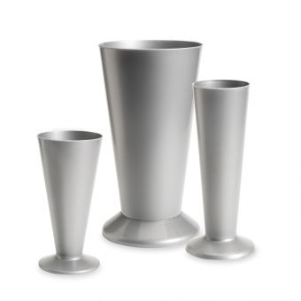 Silver Plastic Vase