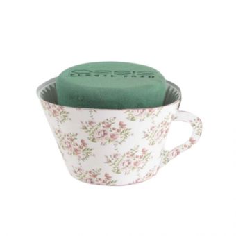 OASIS® Ideal Floral Foam Maxlife Tea Cups - Pink Bouquet - 12cm (Pack of 6)