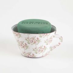 OASIS® Ideal Floral Foam Maxlife Tea Cups - Pink Bouquet - 12cm (Pack of 6)