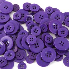 Buttons - Purple (Pack of 100)