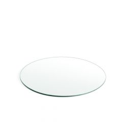 Round Mirrored Plate - Clear - 25cm