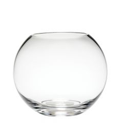 Glass Fishbowl Handmade - Clear - 15cm