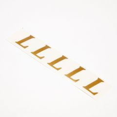 Vinyl Letters - L - Gold - 3cm (Pack of 20)