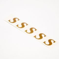 Vinyl Letters - S - Gold - 3cm (Pack of 20)
