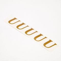 Vinyl Letters - U- Gold - 3cm (Pack of 20)