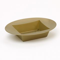 Designer Gold Oval Bowl