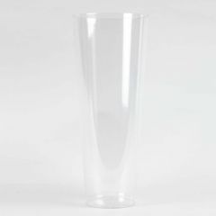 Acrylic Conical Vase - Clear - 45cm