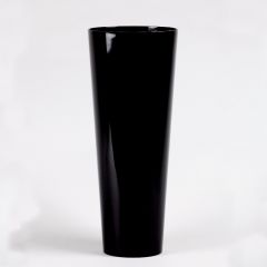 Acrylic Conical Vase - Black - 45cm