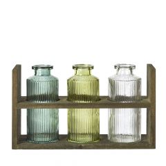 Asher 3 Bottles in Wooden Crate