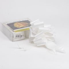 Pull Bow - Snow White - 5cm, 18 loop bow (Pack of 20)