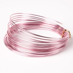 Aluminium Wire - Rose - 2mmx 100g, approx 11.7m