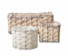 Lined Teton Baskets (Set of 3)